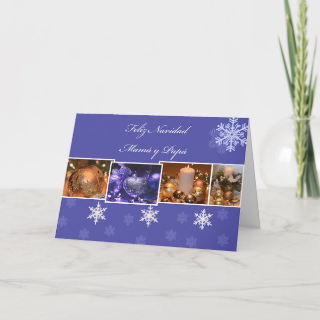 Cartes Pour Fêtes Annuelles Feliz Navidad Mama y Papa (Devant)