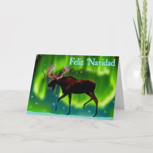 Cartes Pour Fêtes Annuelles Feliz Navidad - Oie auréolée du Nord (Devant)