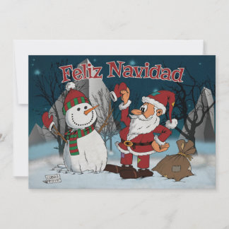 Cartes Pour Fêtes Annuelles Feliz Navidad - Tarjeta de felicitación de Navidad