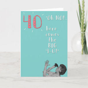 Cartes Pour Fêtes Annuelles female 40th birthday retro style card