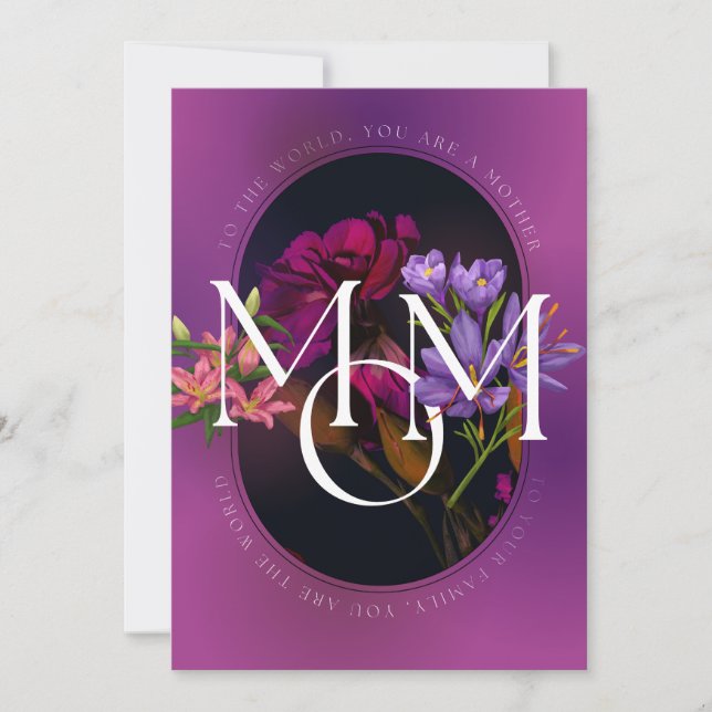Cartes Pour Fêtes Annuelles Femme, Au monde, Fête des Mères ou Anniversaire, (Devant)