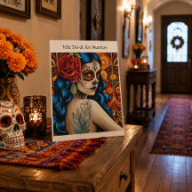 Femme Crâne de Sucre Jour des Morts Rose Rouge