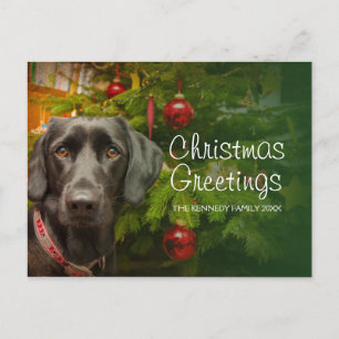 Cartes Pour Fêtes Annuelles Femme noire Labrador Retriever