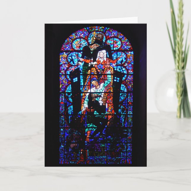 Cartes Pour Fêtes Annuelles Fenêtre en verre tendu (Devant)