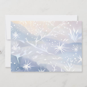 Cartes Pour Fêtes Annuelles Fenêtre figée   Belle scène hivernale de neige