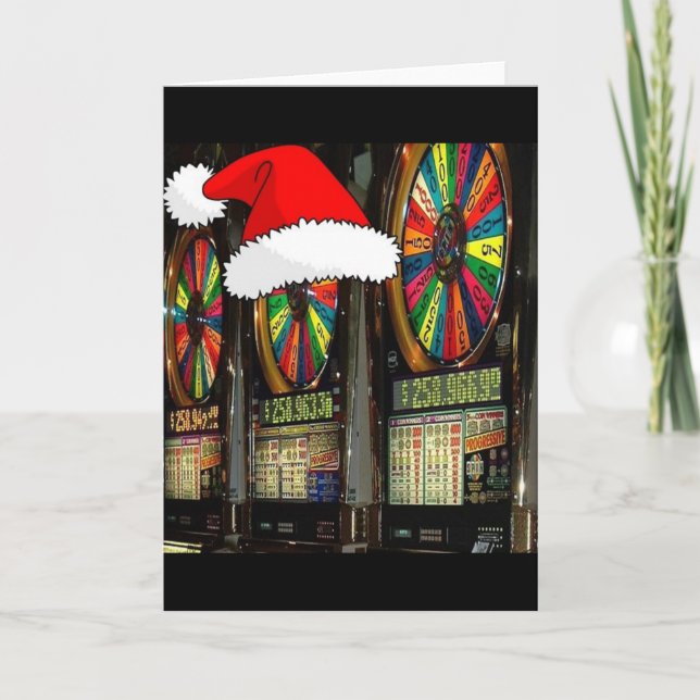 Cartes Pour Fêtes Annuelles Fentes de Noël à Las Vegas (Devant)