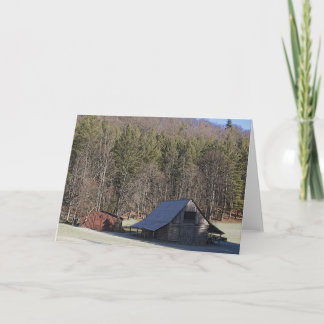 Cartes Pour Fêtes Annuelles Ferme d'hiver