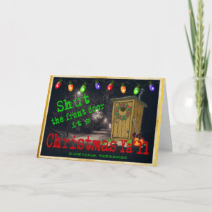Cartes Pour Fêtes Annuelles Fermer la porte d'entrée Musique City Christmas Ca