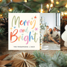 Festif coloré Joyeux et Bright Photo Noël