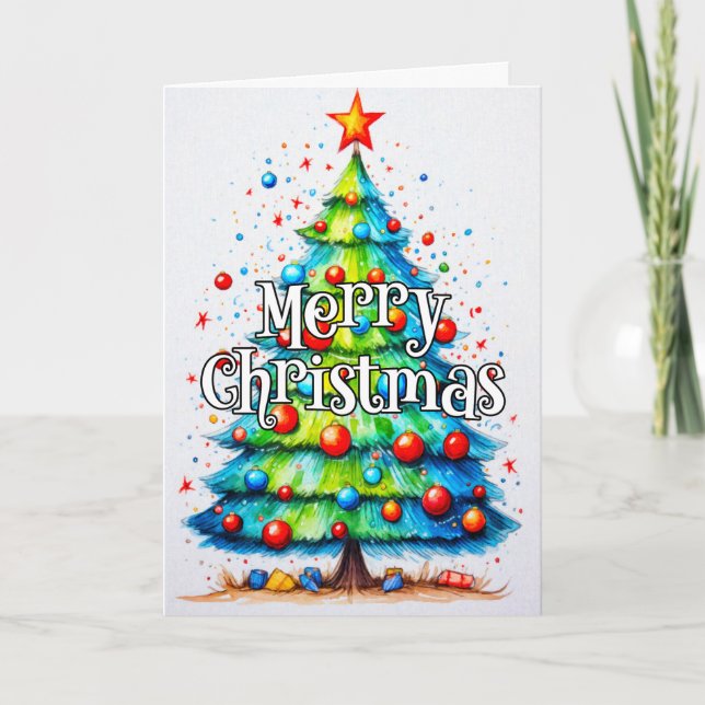 Cartes Pour Fêtes Annuelles Festif de Noël décoratif (Devant)