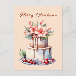 Cartes Pour Fêtes Annuelles Festif gâteau elf de Noël ajouter du texte