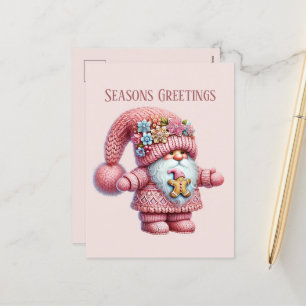 Cartes Pour Fêtes Annuelles Festif gnome de Noël ajouter le message