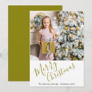 Cartes Pour Fêtes Annuelles Festif Golden Joyeux Noël Photo