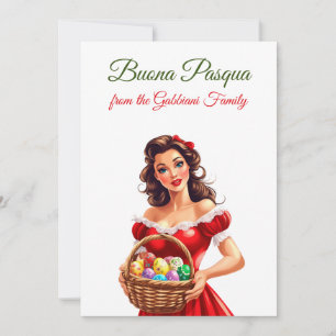 Cartes Pour Fêtes Annuelles Festif italien Joyeux Pâques Buona Pasqua