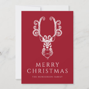 Cartes Pour Fêtes Annuelles Festif Red Deer Joyeux Noël
