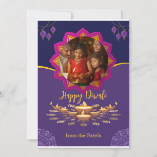 Cartes Pour Fêtes Annuelles Festival des lumières de Diwali
