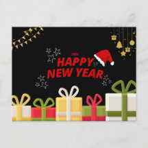 Festive Happy New Year 2026 Greeting Design