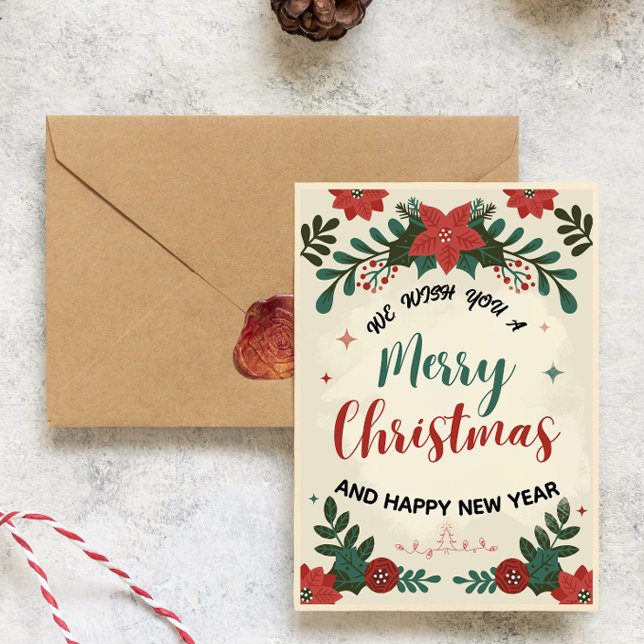 Cartes Pour Fêtes Annuelles “Festive Holiday Greeting Card (Créateur téléchargé)