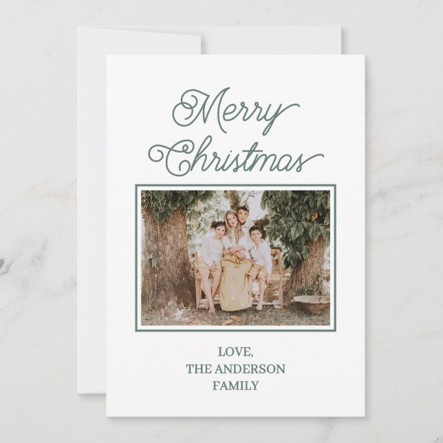 Cartes Pour Fêtes Annuelles Festive Merry And Bright Christmas  (Devant)