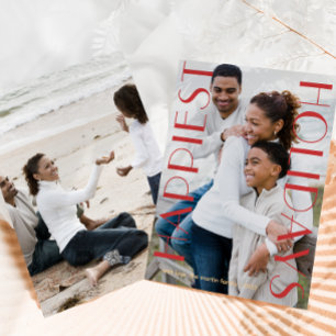 Cartes Pour Fêtes Annuelles Festive Rouge Deux Photo Les Fêtes Les Plus Heureu