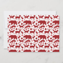 Festive Tabby Cat Christmas Pattern