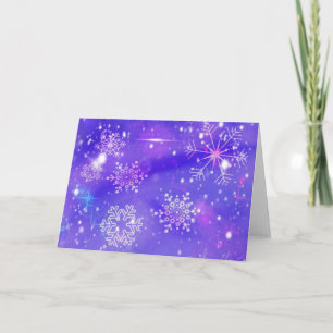 Cartes Pour Fêtes Annuelles Festive Violet Fête Fête Fête de Noël