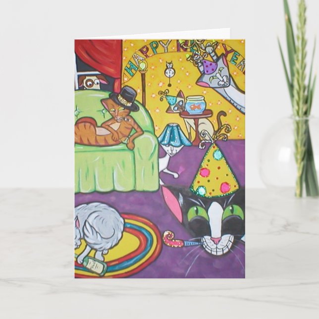 Cartes Pour Fêtes Annuelles Fête ! (Devant)