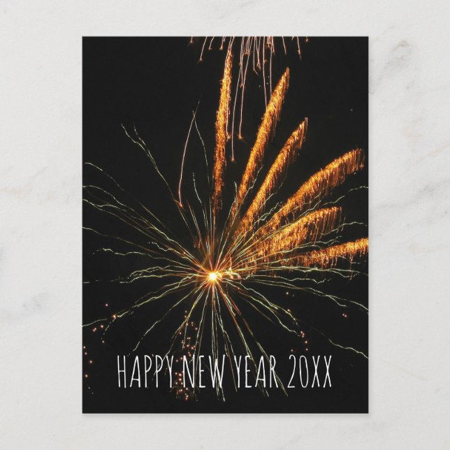 Cartes Pour Fêtes Annuelles Fête de feu d'artifice Photo Bonne année 2023 (Devant)