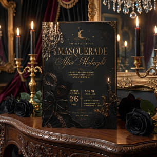 Cartes Pour Fêtes Annuelles Fête de Halloween Mascarade après minuit