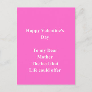 Cartes Pour Fêtes Annuelles Fête de la Mère Valentine
