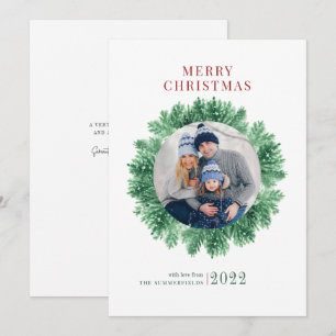 Cartes Pour Fêtes Annuelles Fête de la neige et du pin