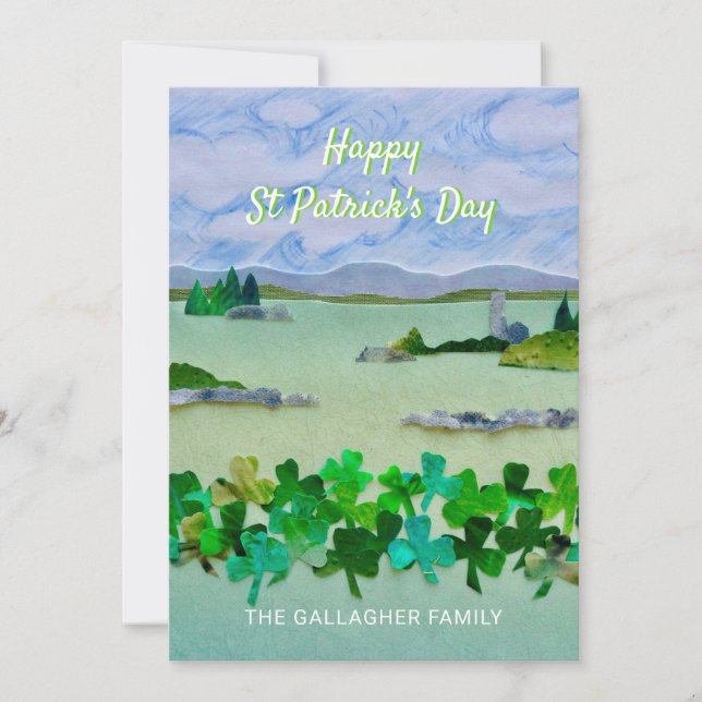 Cartes Pour Fêtes Annuelles Fête de la Saint Patrick personnalisée (Devant)