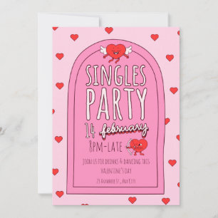 Cartes Pour Fêtes Annuelles Fête de la Saint-Valentin pour célibataires mignon