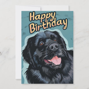 Cartes Pour Fêtes Annuelles Fête de l'anniversaire du chien de Terre-Neuve