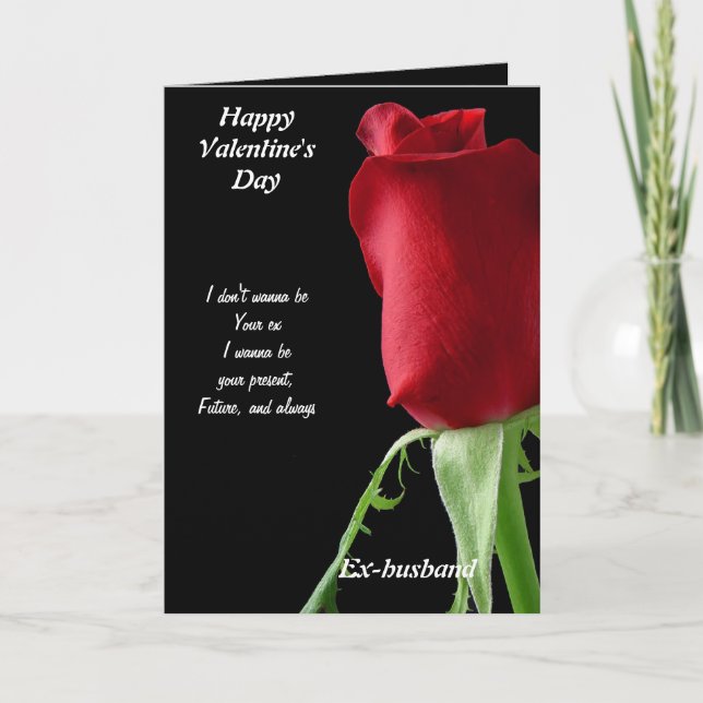 Cartes Pour Fêtes Annuelles Fête de l'ex-mari Valentine (Devant)