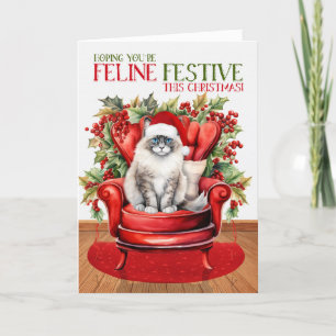 Cartes Pour Fêtes Annuelles Fête de Noël de Ragdoll