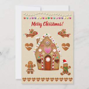 Cartes Pour Fêtes Annuelles Fête de Noël des biscuits de pain d'épices