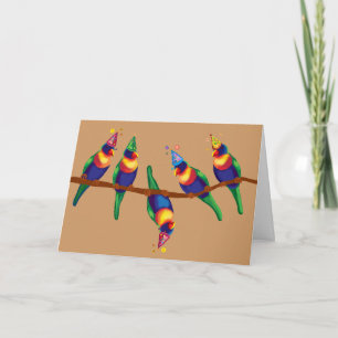 Cartes Pour Fêtes Annuelles Fête de Noël des perroquets