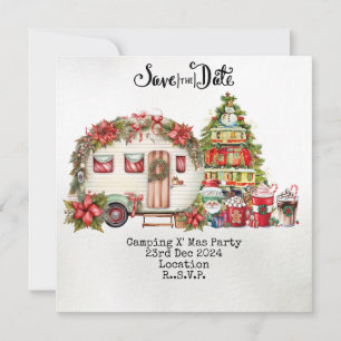 Cartes Pour Fêtes Annuelles Fête de Noël du camping