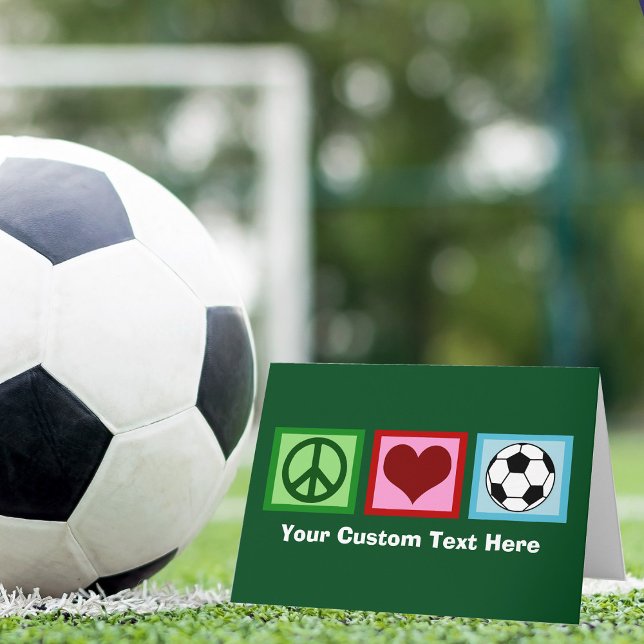 Cartes Pour Fêtes Annuelles Fête de Noël en soccer sur mesure (Créateur téléchargé)