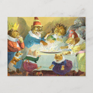 Cartes Pour Fêtes Annuelles Fête de Noël en Terre Animale