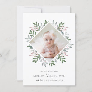 Cartes Pour Fêtes Annuelles Fête de Noël la plus joyeuse Festive Foliage Wreat