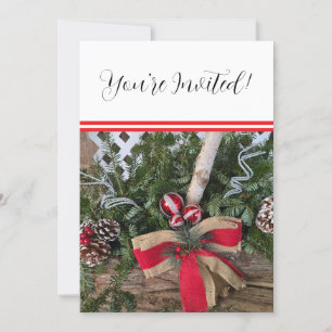 Cartes Pour Fêtes Annuelles Fête de Noël Rassembler les branches À feuillage p