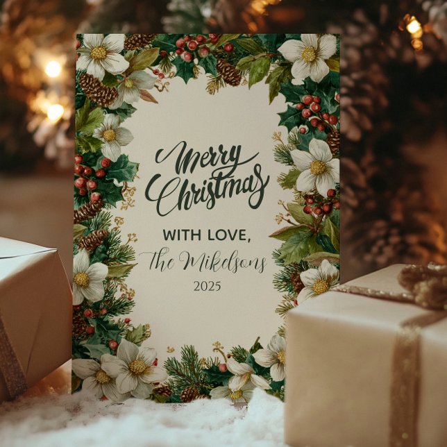 Cartes Pour Fêtes Annuelles Fête de Noël Russe pour le Berry d'hiver (Créateur téléchargé)