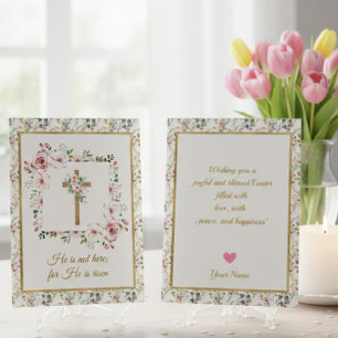 Cartes Pour Fêtes Annuelles Fête de Pâques Religieuse Chrétienne Il Est Ressus