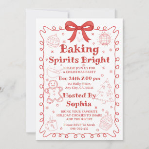 Cartes Pour Fêtes Annuelles Fête de pâtisserie de Noël : des esprits lumineux 