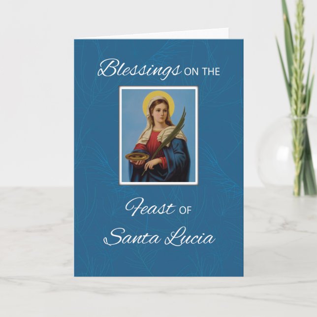 Cartes Pour Fêtes Annuelles Fête de St. Lucy (Devant)