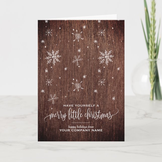 Cartes Pour Fêtes Annuelles Fête d'entreprise Russe Snowflake (Devant)