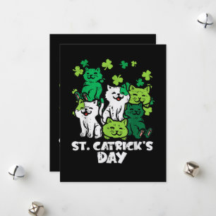 Cartes Pour Fêtes Annuelles Fête des chats de la Saint-Patrick Saint-Patty