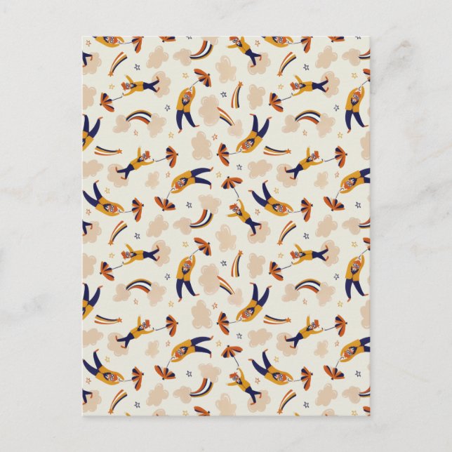 Cartes Pour Fêtes Annuelles Fête des clowns du Carnaval de cirque vintage (Devant)